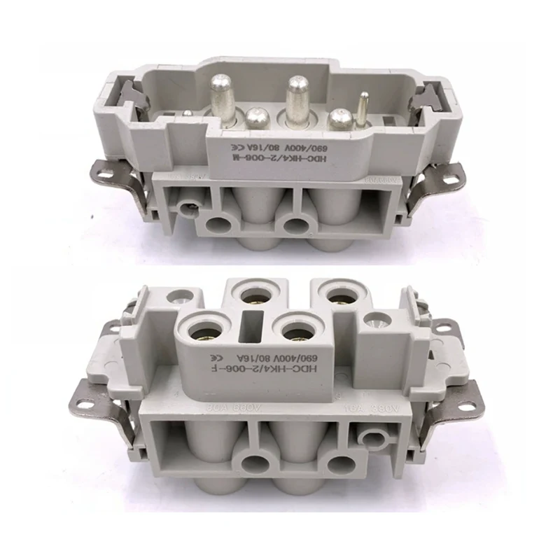 80ए 4+2 पिन इन्सर्ट हैवी ड्यूटी कनेक्टर